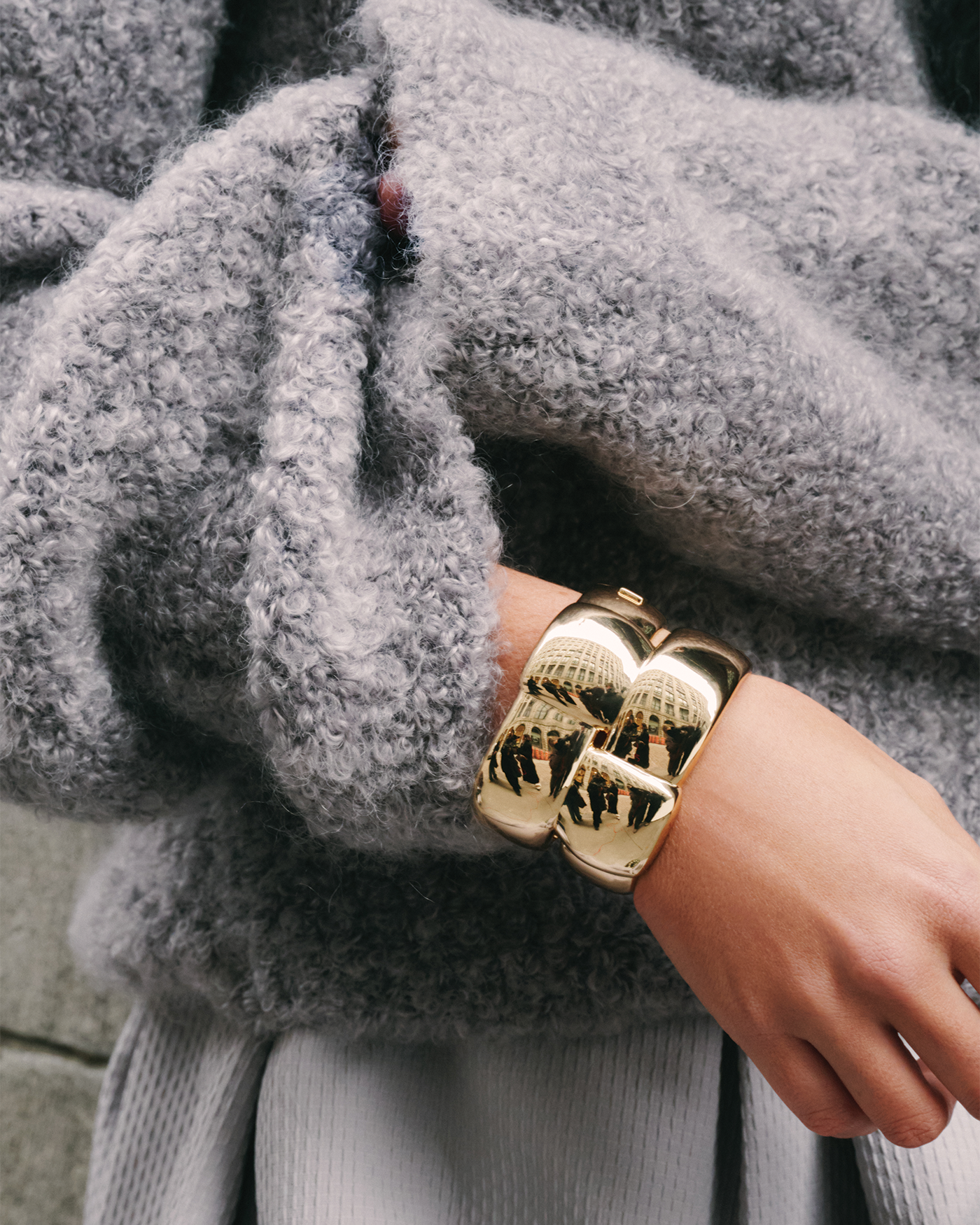 Mega Woven Square Bangle