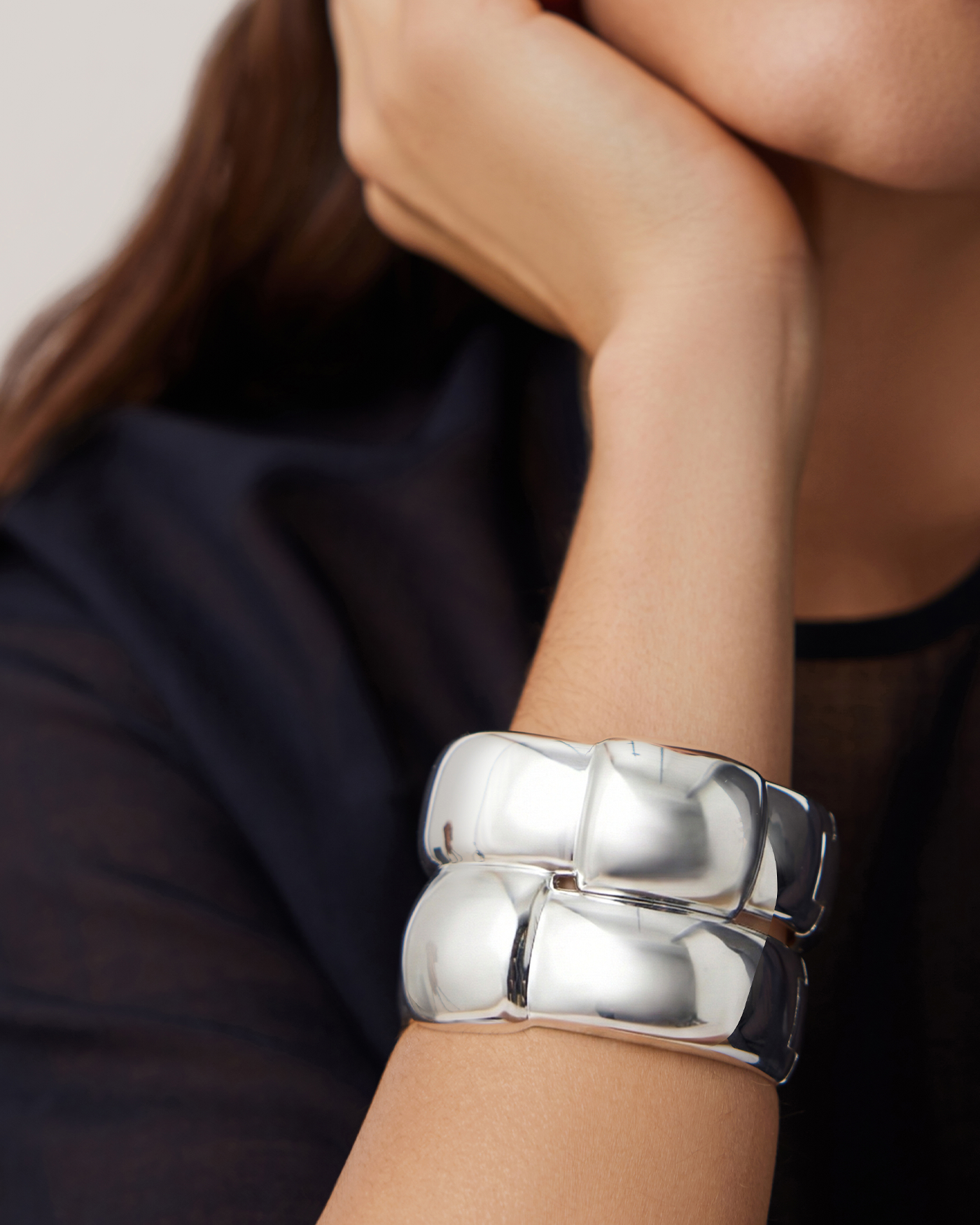 Mega Woven Square Bangle