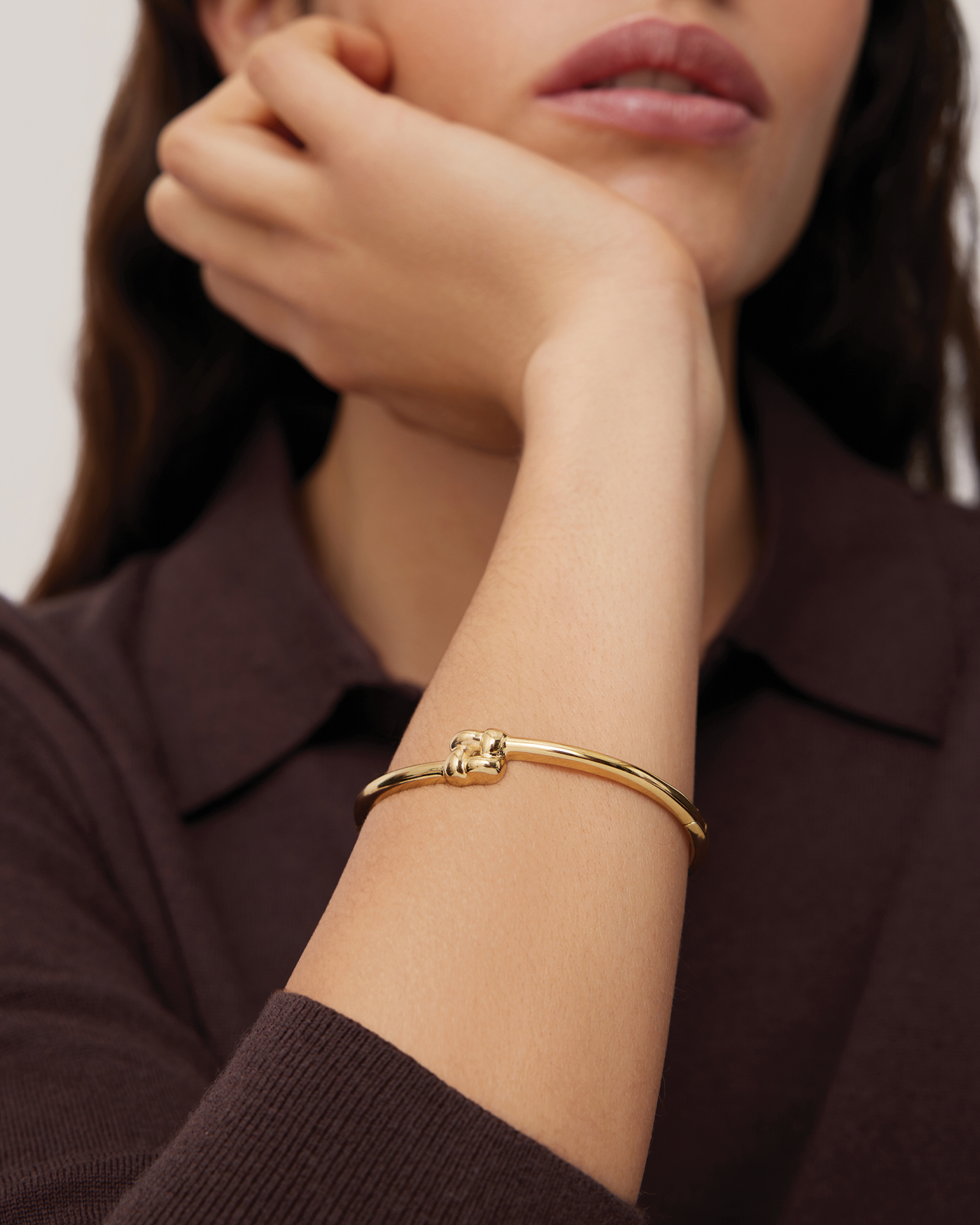 Slim Woven Square Bangle