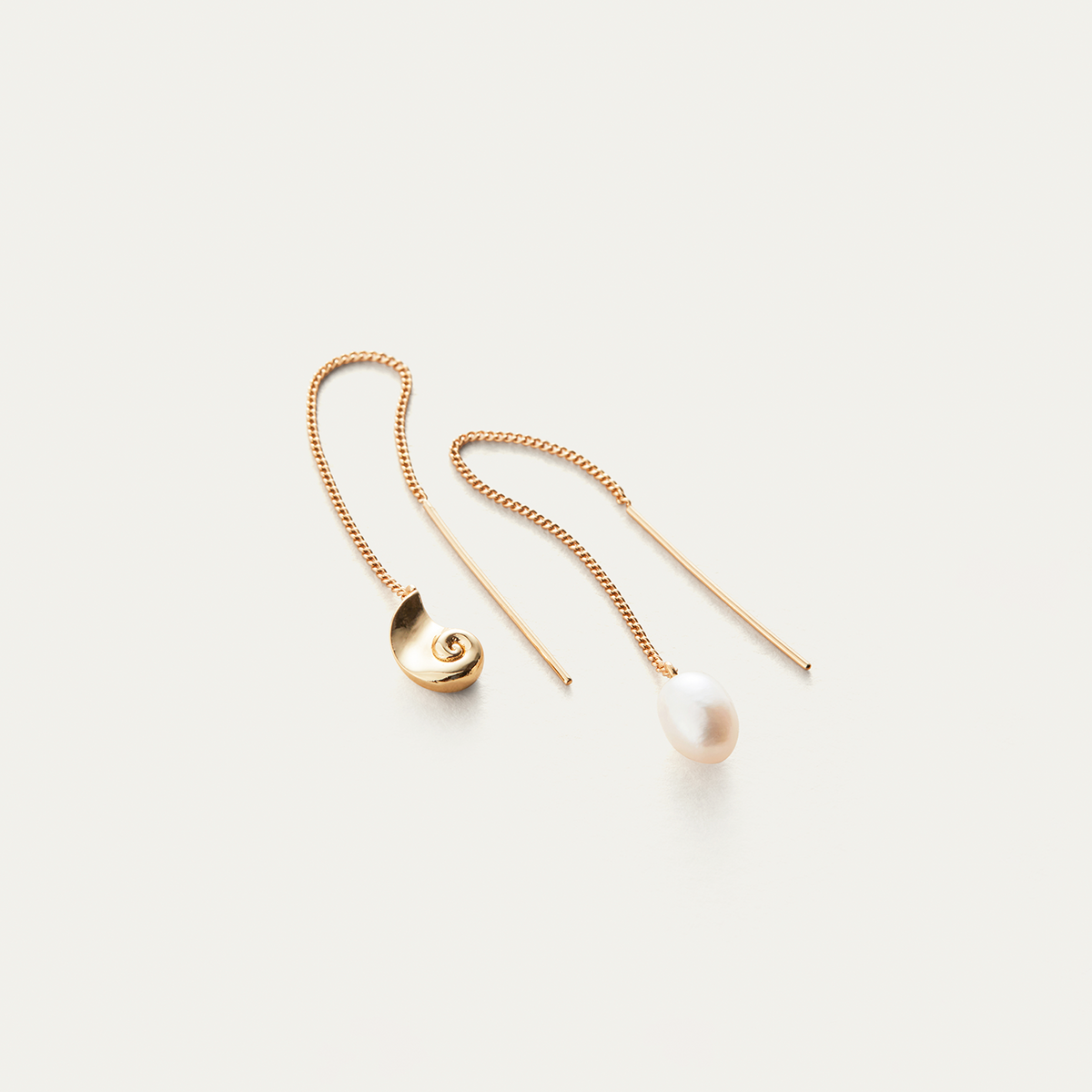 Gold thread earrings shop