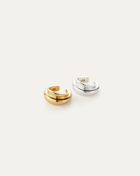 Leona Ear Cuff Set | Gold and Silver Ear Cuff Earrings | JENNY