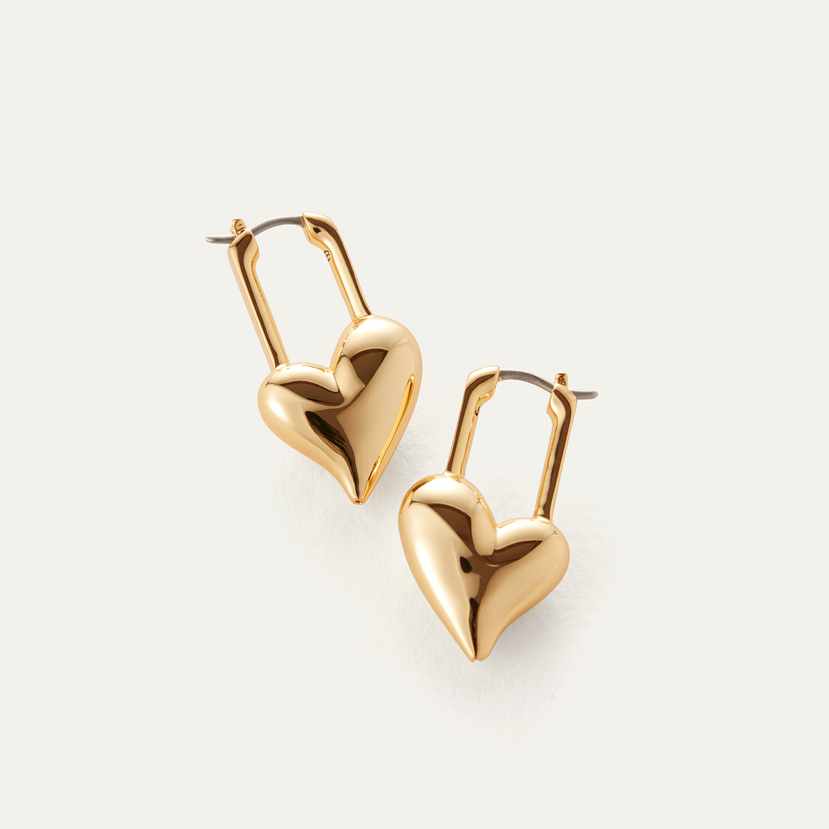 【Jenny Bird】Puffy Heart Drop Earrings Art Heart Puff Earrings | Silver Teardrop Earrings | JENNY