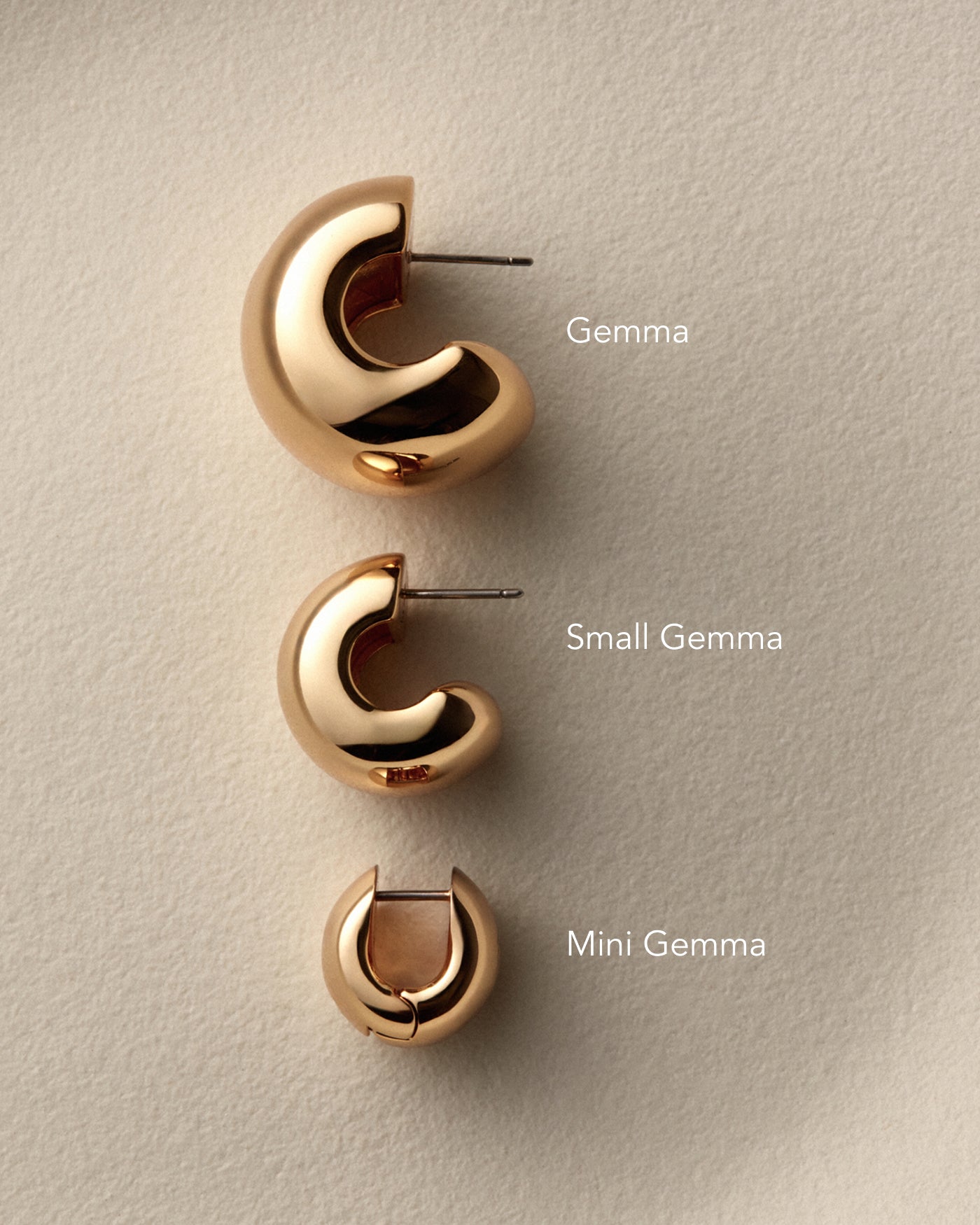 Small Gemma Hoop Earrings
