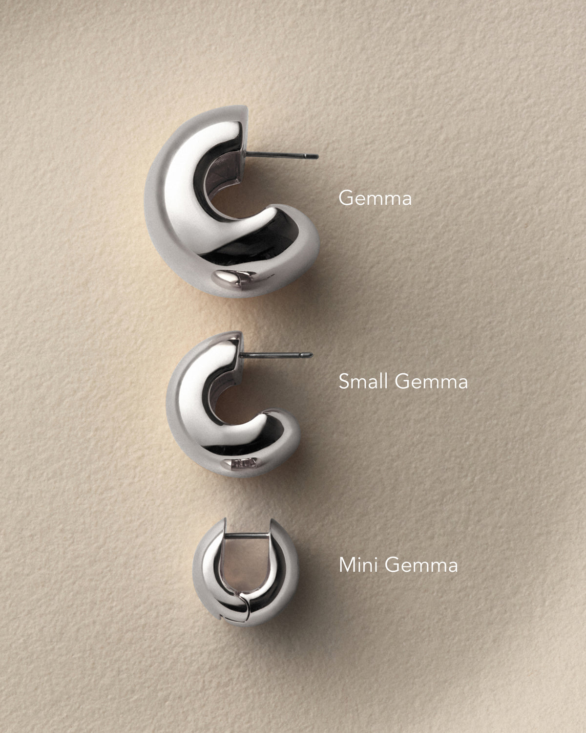Small Gemma Hoop Earrings