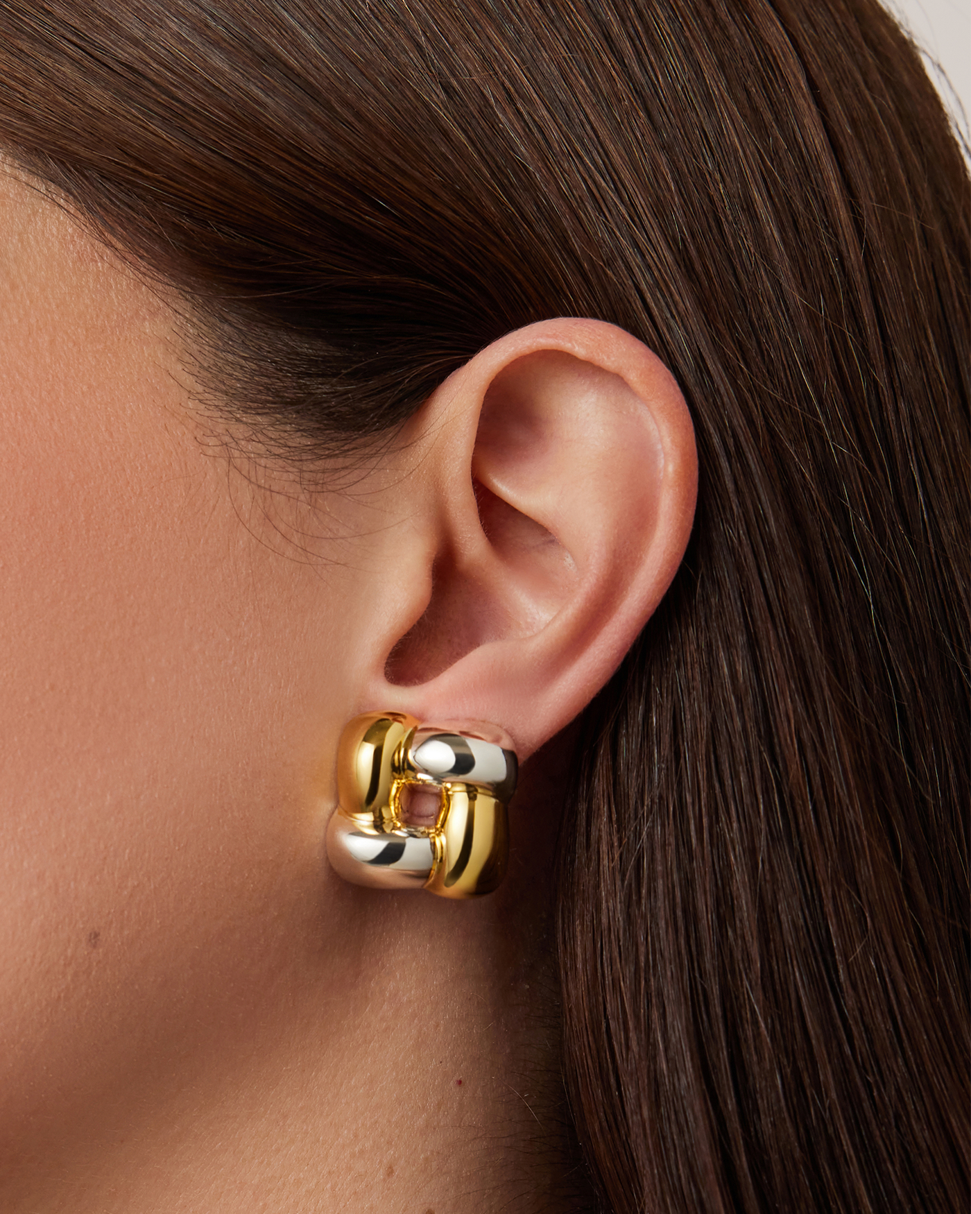 Small Woven Square Earrings