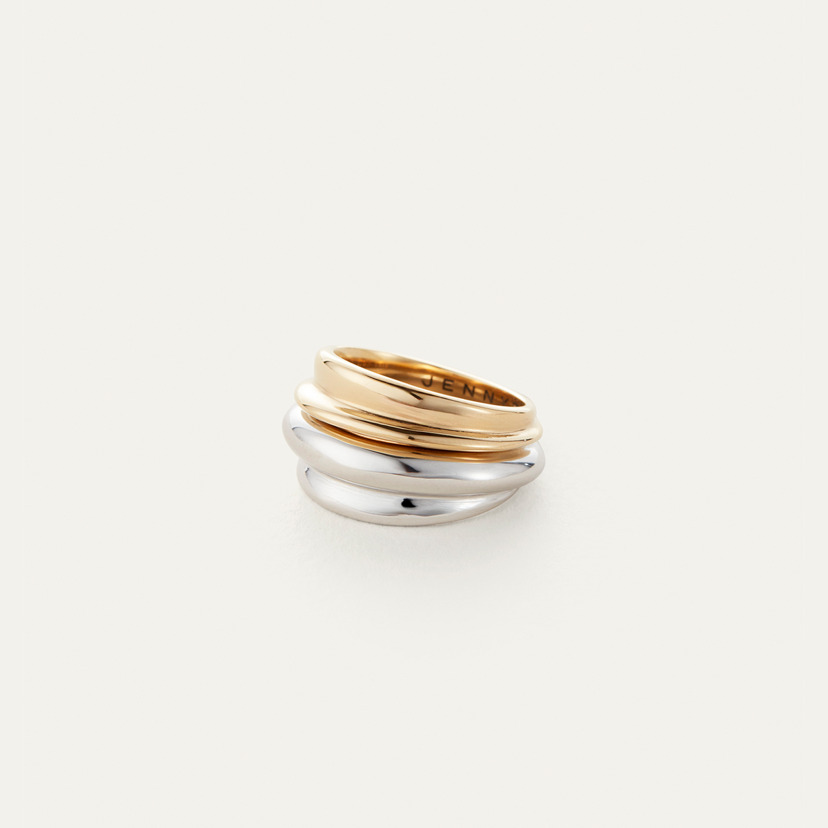 CHIHITRO SONODA 刺繍リング　Planet Ring Lennon Ring Set | Waterproof Gold and Silver Ring Set | JENNY BIRD