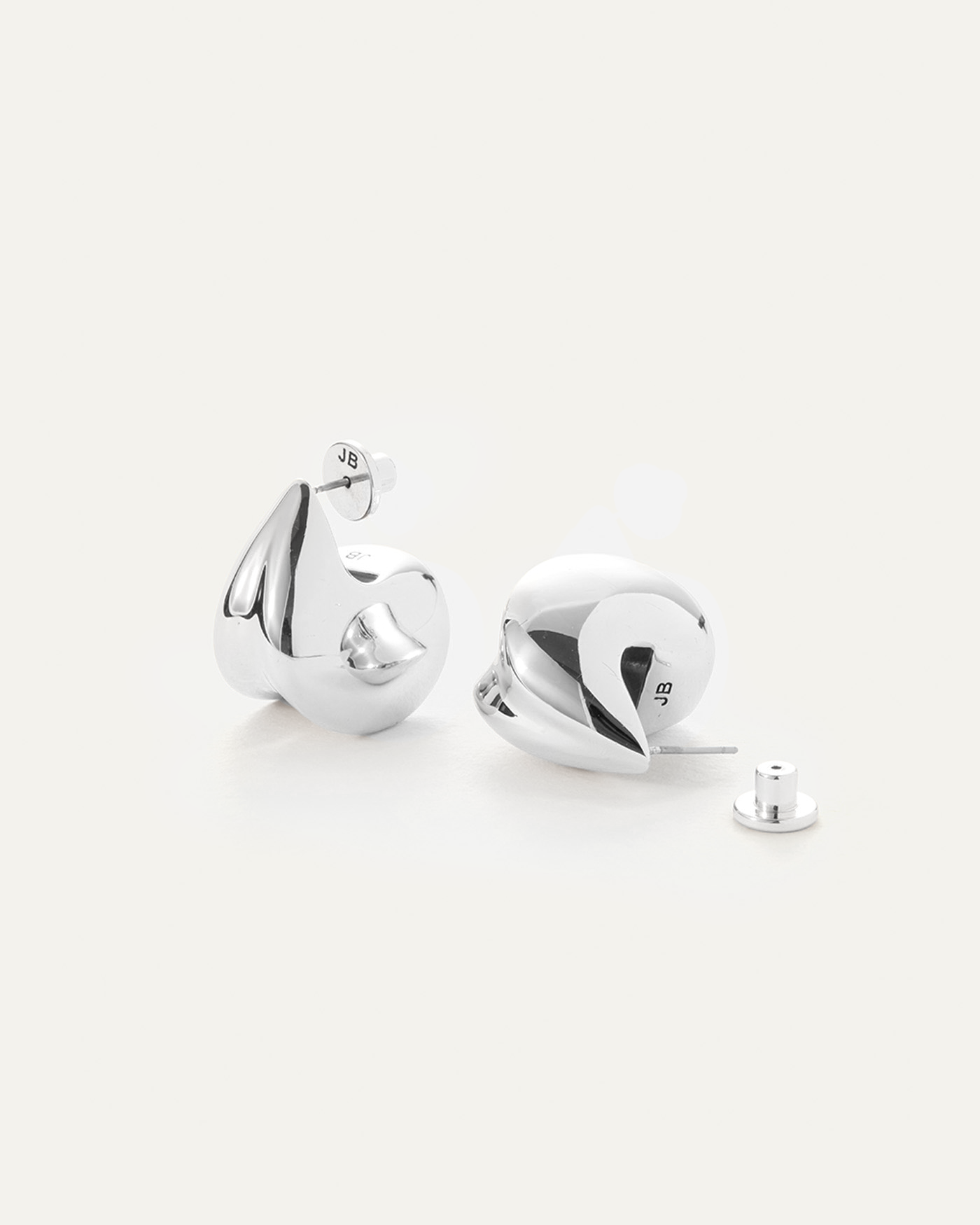 Jenny Bird Canada Nouveaux Puff Silver Statement Earrings For Women