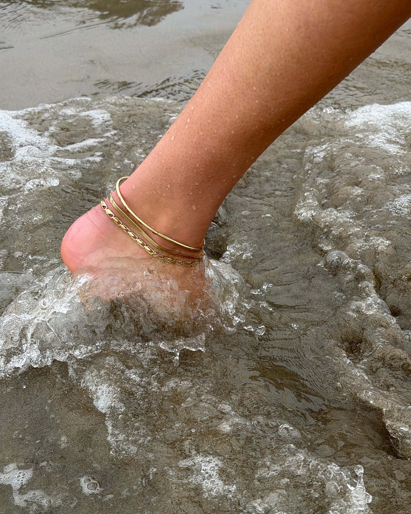 Modern Anklet Stack