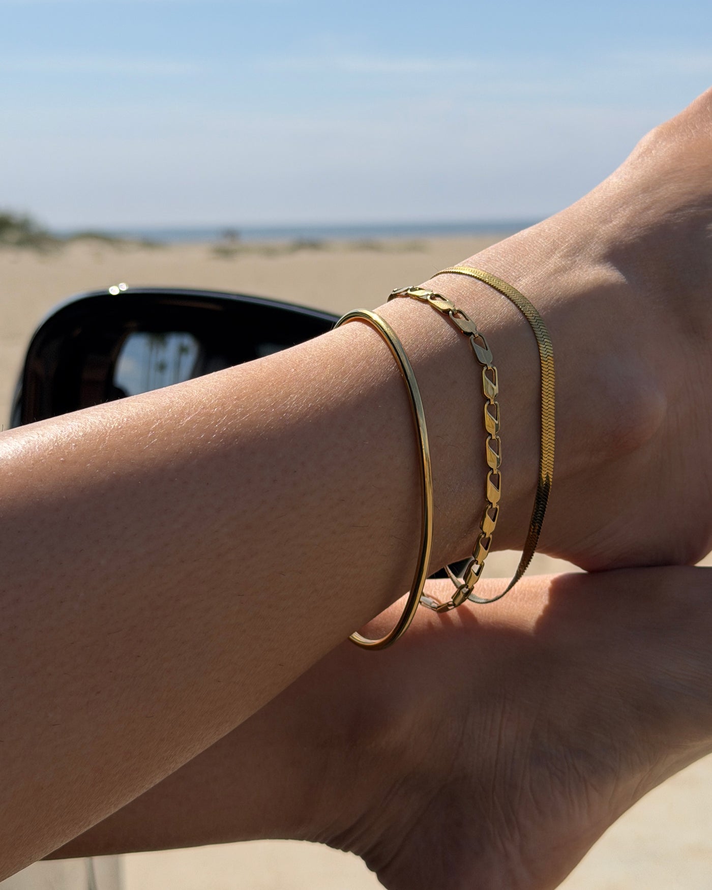 Modern Anklet Stack