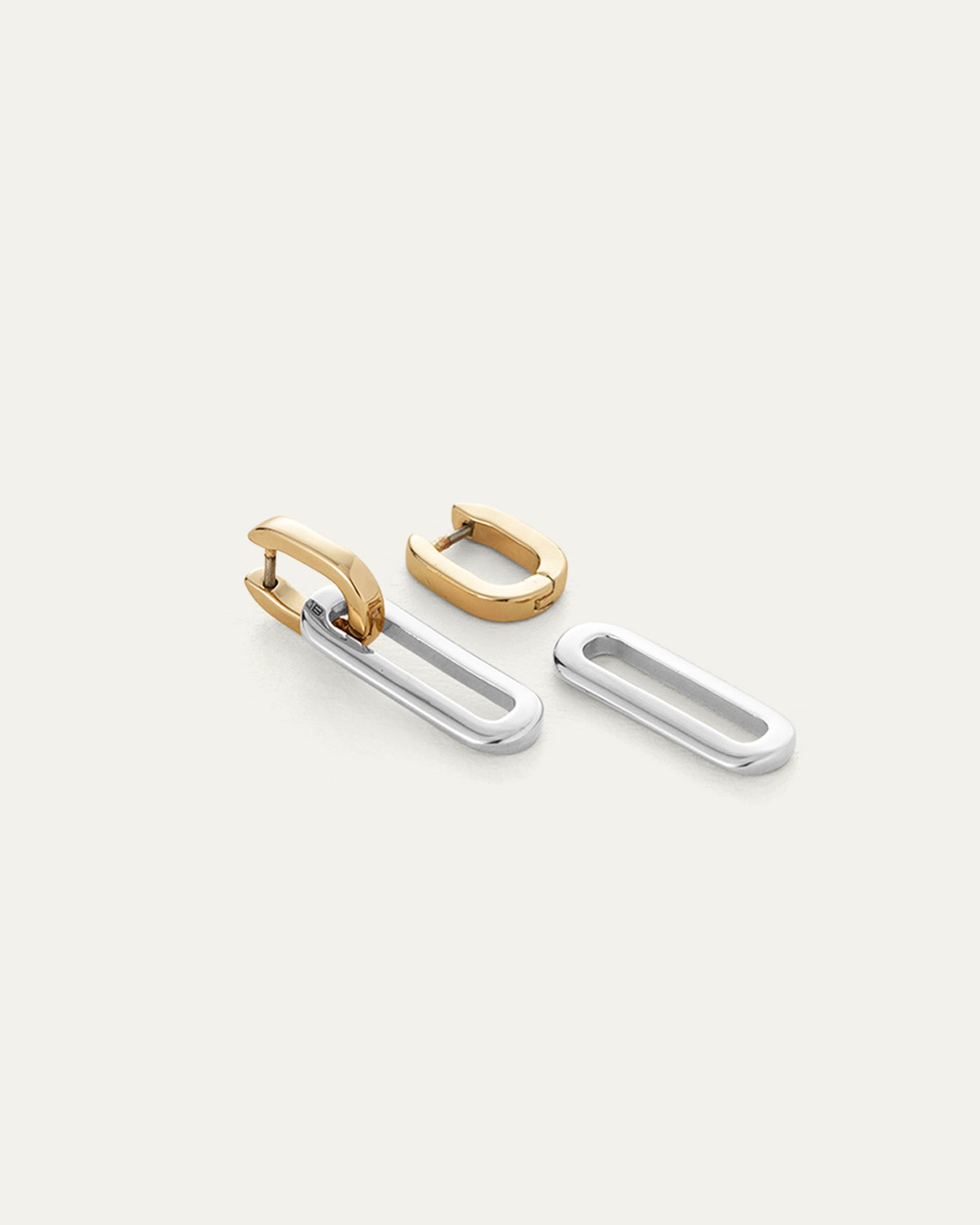 Jenny Bird Canada Teeni Detachable Gold and Silver Link Hoop Earrings for Women