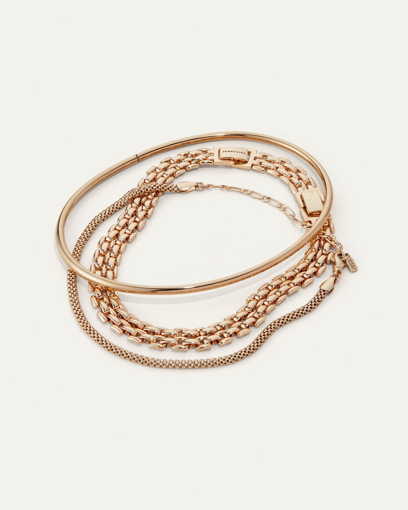 The Textured Anklet Stack
