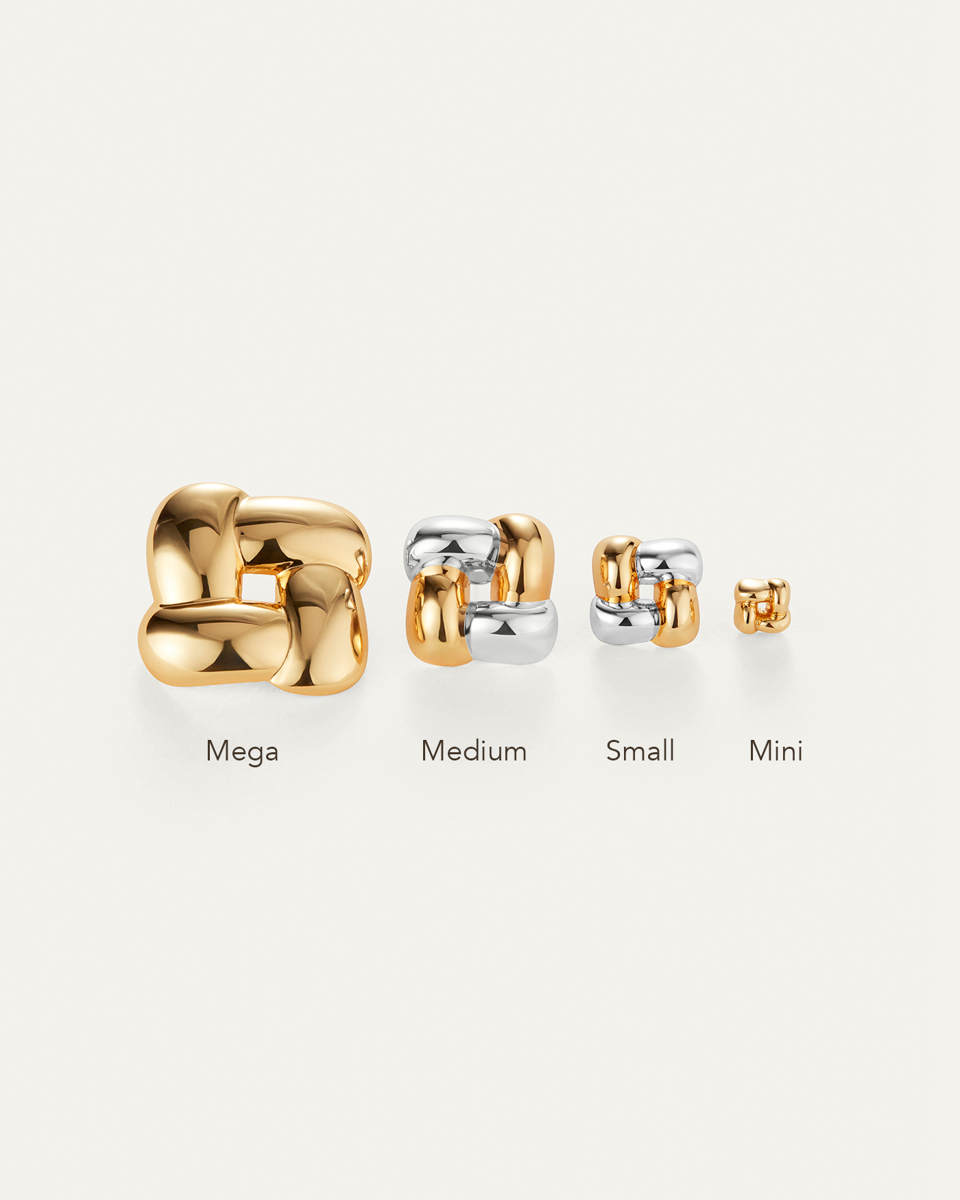 Small Woven Square Earrings